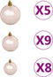 vidaXL - Kunstkerstboom - 150 - LED's - kerstballen - en - sneeuw - 150 - cm