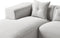 DOLVA - Hoekbank - Lichtgrijs - Rechtszijdig - Polyester