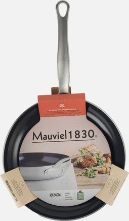 Mauviel 1830 - Braadpan - 24cm - RVS/Roestvrij staal - Geschikt voor alle warmtebronnen (incl inductie)