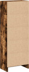 vidaXL - Boekenkast - 40x24x109 - cm - bewerkt - hout - gerookt - eikenkleurig