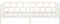 vidaXL - Slaapbank - massief - grenenhout - wit - 90x190 - cm