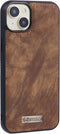 Caseme Geschikt voor iPhone 14 hoesje - Backcover - Bruin