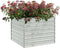vidaXL - Plantenbak - verhoogd - 100x100x77 - cm - gegalvaniseerd - staal - zilver