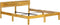 vidaXL - Bedframe - massief - mangohout - 140 - cm