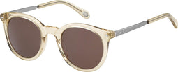 Fossil FOS2053/S - Zonnebril - UV400 bescherming - Beige/Bruin