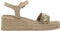 Tamaris Raffia Sandalen - Platte sandalen - Touch-it binnenzool - Beige