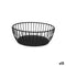 Broodmand My Bar Zwart Metaal Ovalen 20 x 15 x 8 cm (12 Stuks)