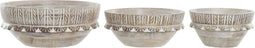 Middenstuk DKD Home Decor Lichtbruin Koloniaal Mangohout (30,5 x 30,5 x 12,7 cm)
