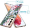 iMoshion Hoesje Geschikt voor Samsung Galaxy S21 Hoesje Siliconen - iMoshion Design hoesje - Groen / Roze / Tropical Jungle
