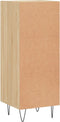 vidaXL - Dressoir - 34,5x34x90 - cm - bewerkt - hout - sonoma - eiken
