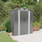 vidaXL - Tuinschuur - 192x108x223 - cm - gegalvaniseerd - staal - lichtgrijs
