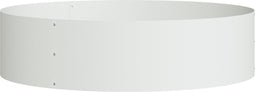 vidaXL - Tuinpot - Wit - 80x80x20 - cm - Staal
