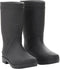 vidaXL Regenlaarzen maat 38 PVC zwart