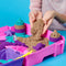 Kinetic Sand - Zeemeerminkoffer - 907g kinetisch zand met 7 gereedschappen - Groen Paars (1 stuk)
