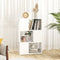 Boekenkast/kamerscherm 60x24x94 cm bewerkt hout wit