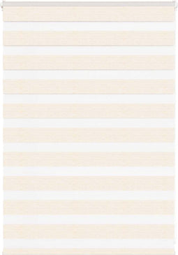 vidaXL - Zebra - rolgordijn - 105x100 - cm - stofbreedte - 100,9 - cm - marmerbeige