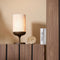 Light & Living Tafellamp Dania - Crème/Bruin - Ø22.5x50cm - Modern