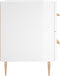 vidaXL - Nachtkastjes - 2 - st - 40x35x47,5 - cm - bewerkt - hout - hoogglans - wit