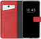 Selencia iPhone 13 Pro Max - Echt Lederen Bookcase - 3 Pashouders - Rood