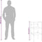 vidaXL Wastafelframe - 40x38x83 cm - gepoedercoat ijzer - zwart