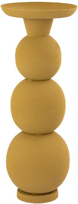 PTMD Kandelaar Shannan - 20x20x52 cm - Ijzer - Geel