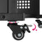 tectake® Fife - Verrijdbaar bureau - Industrieel design - 4 niveaus - Donkerbruin