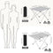 Woltu Vouwtafel Campingtafel Picknicktafel Aluminium Zilver 68 x 46 x 40 cm