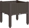 vidaXL - Plantenbak - met - poten - 40x40x42 - cm - polypropeen - bruin
