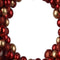 Krans kunststof d33l6.5 cm rood
