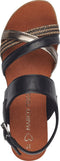 MARCO TOZZI MT Vegan - Dames Sandalen - Soft Lining + Feel Me Softstep Footbed - Zwart comb - Maat 38