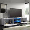 Tenus TV meubel - TV kast - 140 cm breed - hoogglans wit - zonder LED verlichting