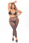 Ondergoed Set Pink Lipstick Zwart (XL)