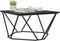 vidaXL - Salontafel - Zwart - Eiken - 80x80x45 - cm - Gemaakt - van - Hout