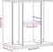 vidaXL - Aquariumstandaard - 60x30x60cm - bewerkt - hout - artisanaal - eikenkleur