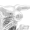vidaXL - Sculptuur - Zilver - 91,5x32x33 - cm - Aluminium - Denkende - Man