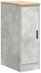 vidaXL - Garagekast - 30x51x85 - cm - massief - grenenhout - betongrijs