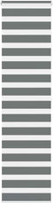 vidaXL - Zebra - rolgordijn - 65x200 - cm - stofbreedte - 60,9 - cm - donkergrijs