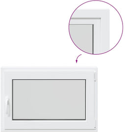 vidaXL - Kelderraam - "RISOR" - 60x90 - cm - draai- - en - kiephoek - DIN - rechts - wit