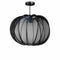 Mica Decorations Hanglamp Melon - 43x43x30 cm - Ijzer - Zwart