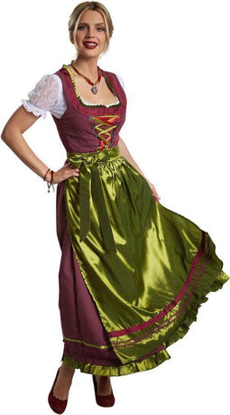 dressforfun Ruhpolding model 2 - Maxi Dirndl jurk - kleurrijke met schort - maat S