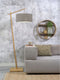 GOOD&MOJO Vloerlamp Andes - Bamboe/Taupe - 72x47x176cm - Scandinavisch,Bohemian - Staande lampen voor Woonkamer - Slaapkamer
