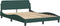 vidaXL - Bedframe - zonder - matras - 140x190 - cm - fluweel - donkergroen
