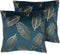 FREESIA - Sierkussen set van 2 - Blauw - 45 x 45 cm - Fluweel