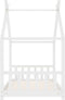 vidaXL - Kinderbedframe - massief - grenenhout - wit - 80x160 - cm
