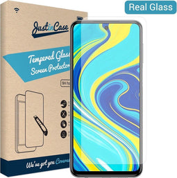 Just in Case - Tempered Glass - 9H hardheid - Xiaomi Redmi Note 9S