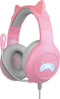 Blade Representaciones Tanooki - Gaming Headset - HD-stereogeluid 50 mm - Grijs Roze