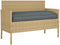 vidaXL - Ligbed - Kussen - voor - Zitting/Rugleuning - Anthraciet - 120x50x12 - cm - Oxford - Stof