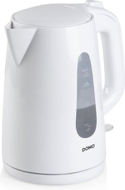 DOMO DO9255WK Waterkoker wit - 1,7L - Zwart