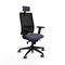 Piqueras y Crespo 2D066G2 - Bureaustoel - Hoofdsteun - Donker grijs