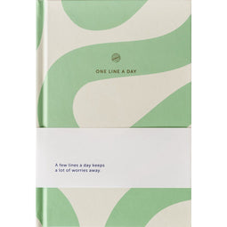 A-Journal One Line a Day - Meerjarendagboek - 5 jaar registratie - Groen